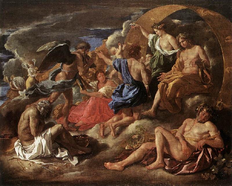 POUSSIN, Nicolas Helios and Phaeton with Saturn and the Four Seasons sf oil painting image